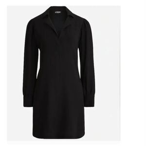 J.Crew Long-Sleeve Shift Dress in Crepe - Timeless‎ | Size L - NWT